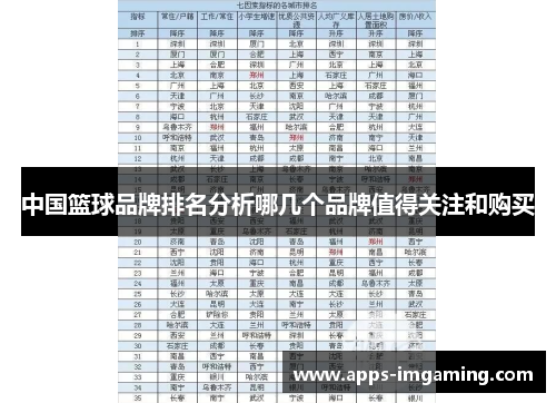 中国篮球品牌排名分析哪几个品牌值得关注和购买